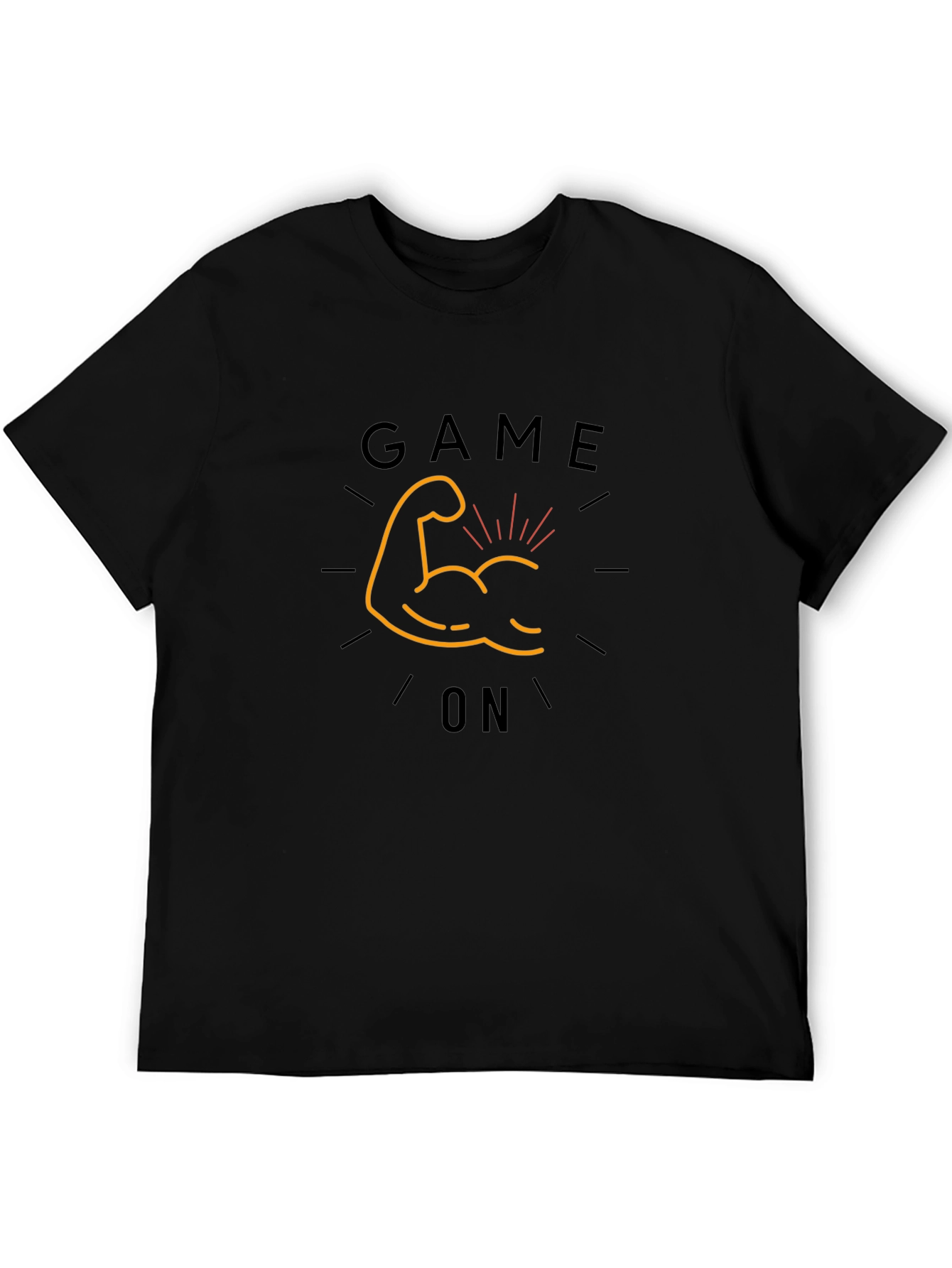 Game On Graphic Tee - Black