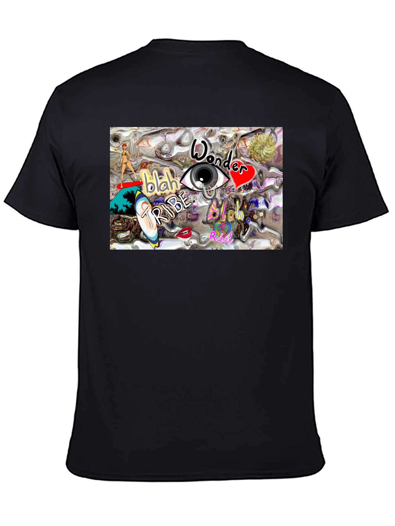 Eye Wonder Tribe Graphic Tee - Black