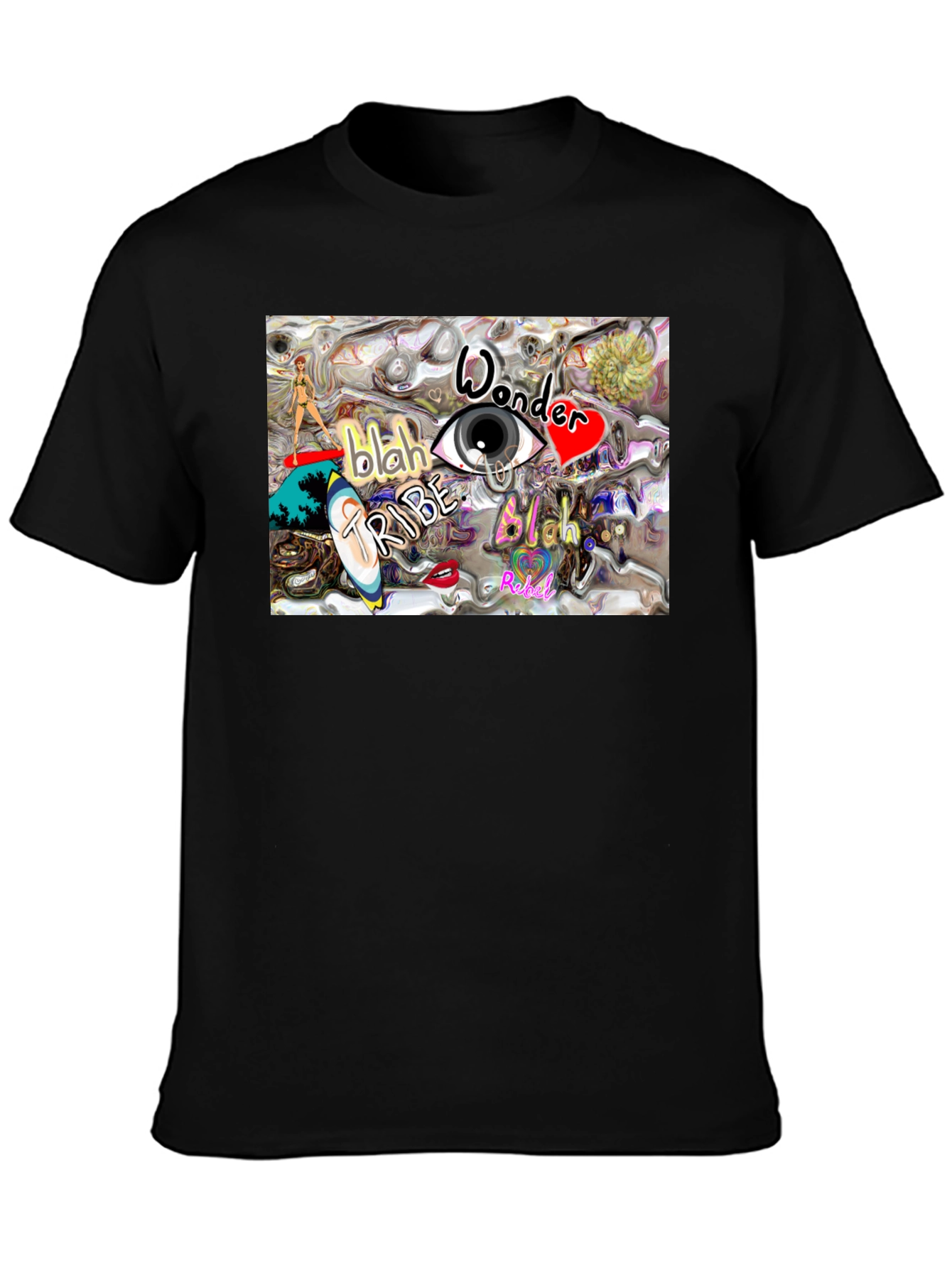 Eye Wonder Tribe Graphic Tee - Black