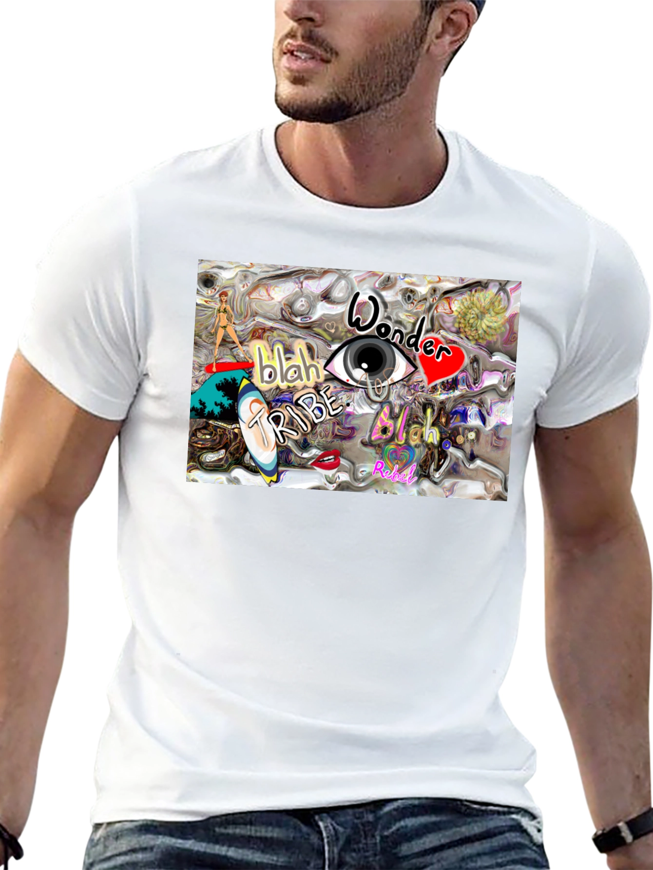 Eye Wonder Tribe Graphic Tee - Black