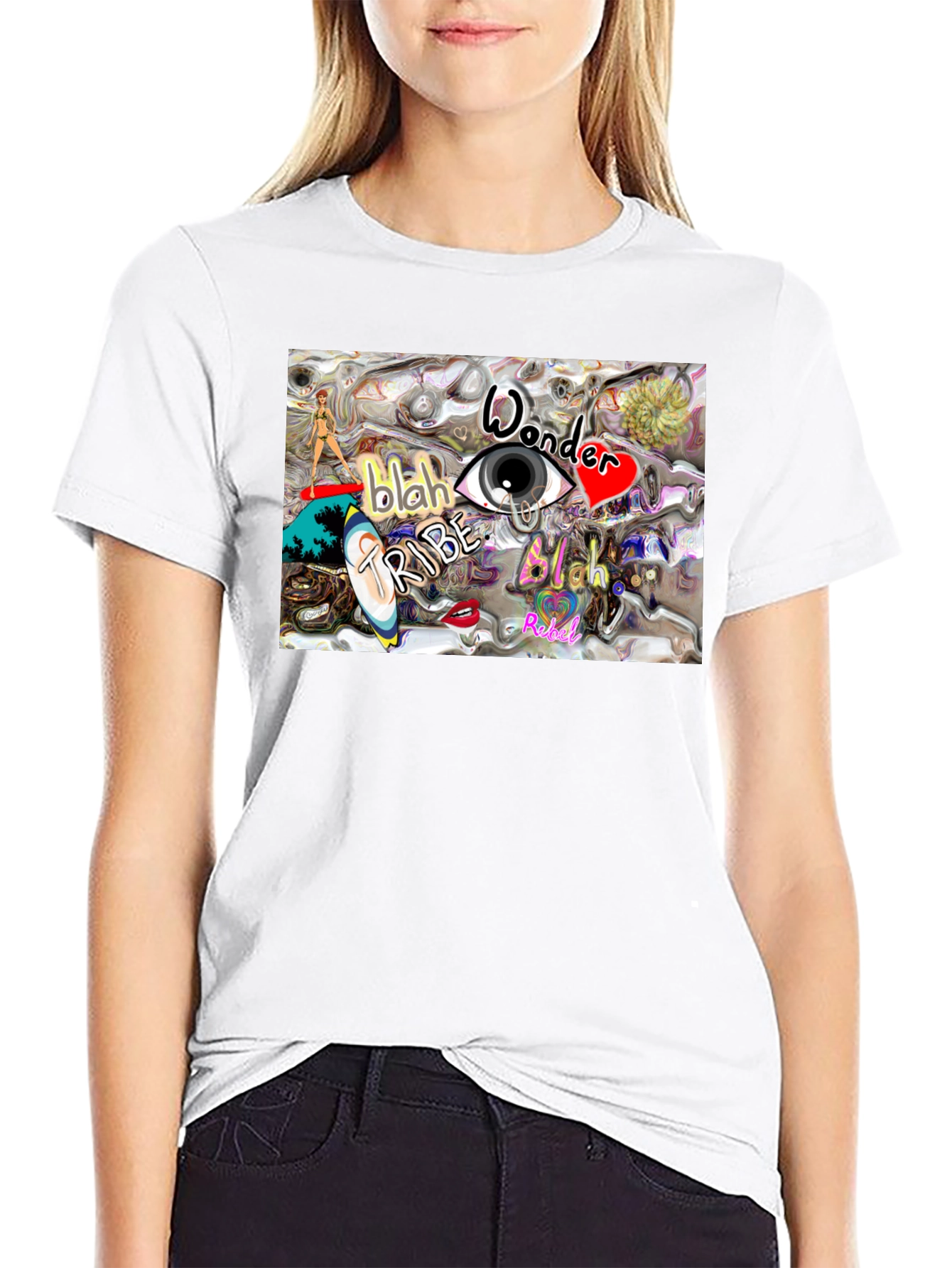 Eye Wonder Tribe Graphic Tee - Black