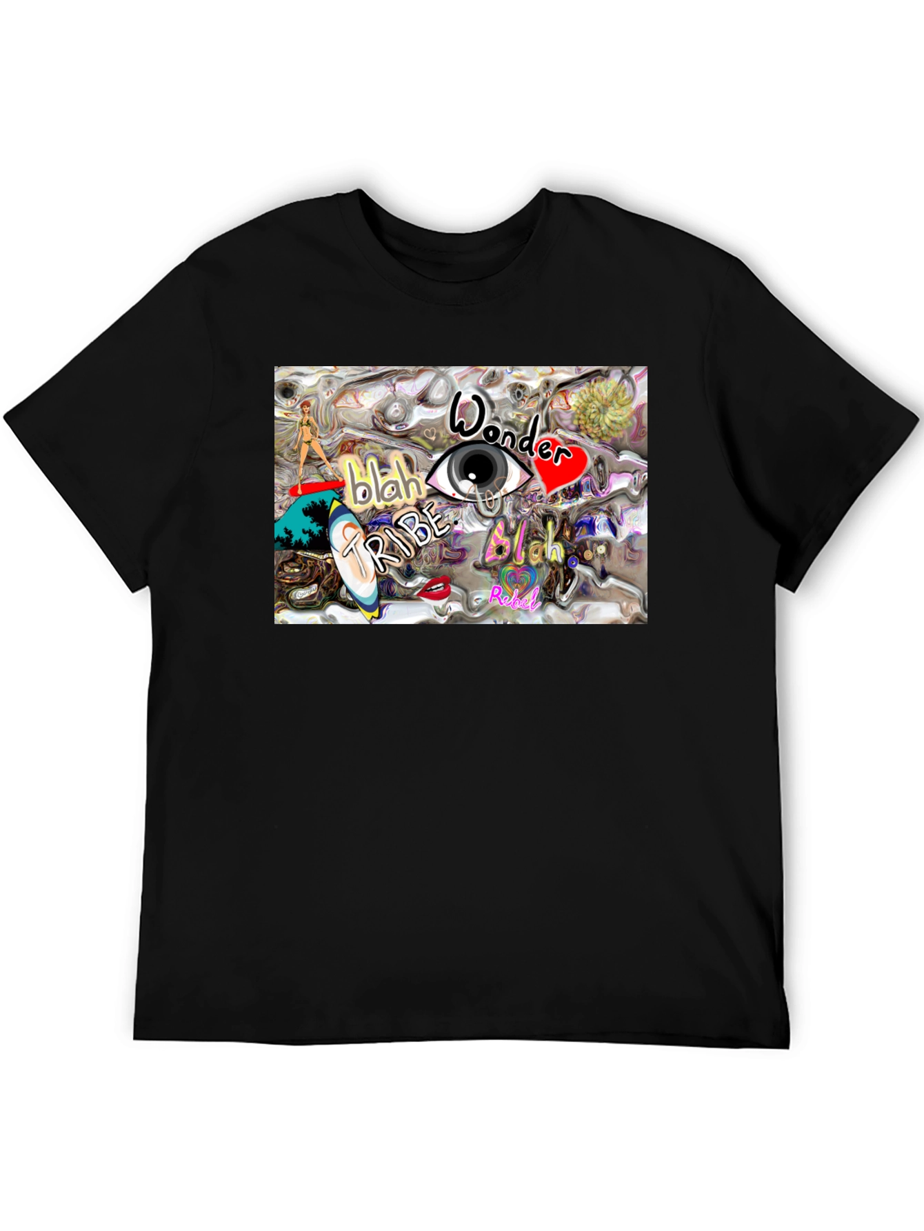 Eye Wonder Tribe Graphic Tee - Black