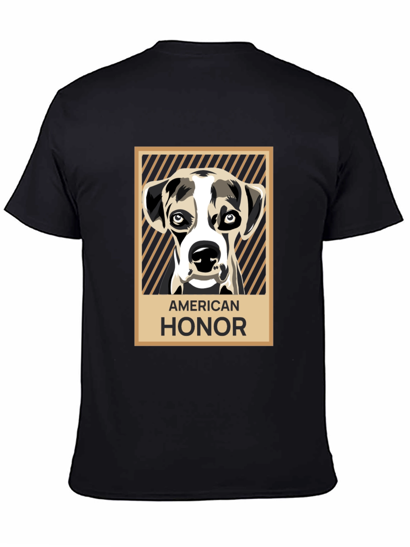 American Honor Dog Graphic Tee - Black