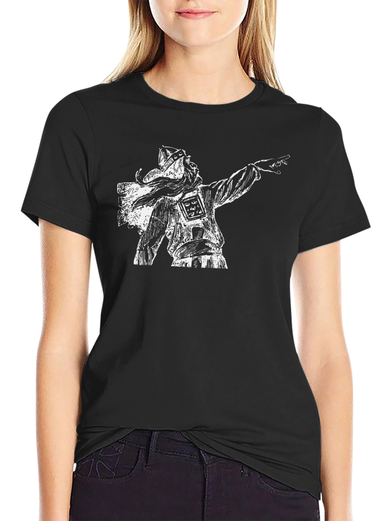 Viking Warrior Graphic Tee - Black