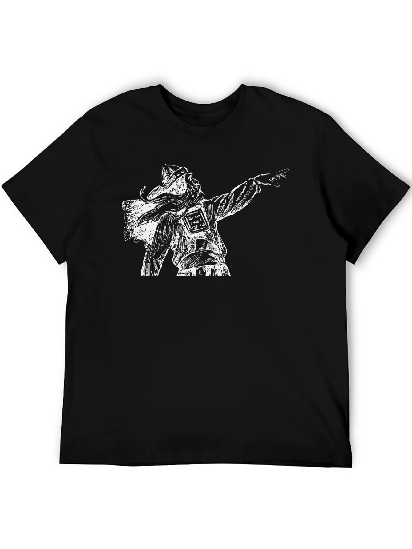 Viking Warrior Graphic Tee - Black