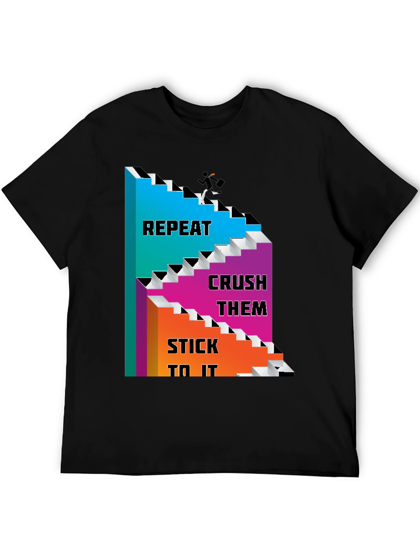 Motivational T-Shirt: Repeat Crush Stick