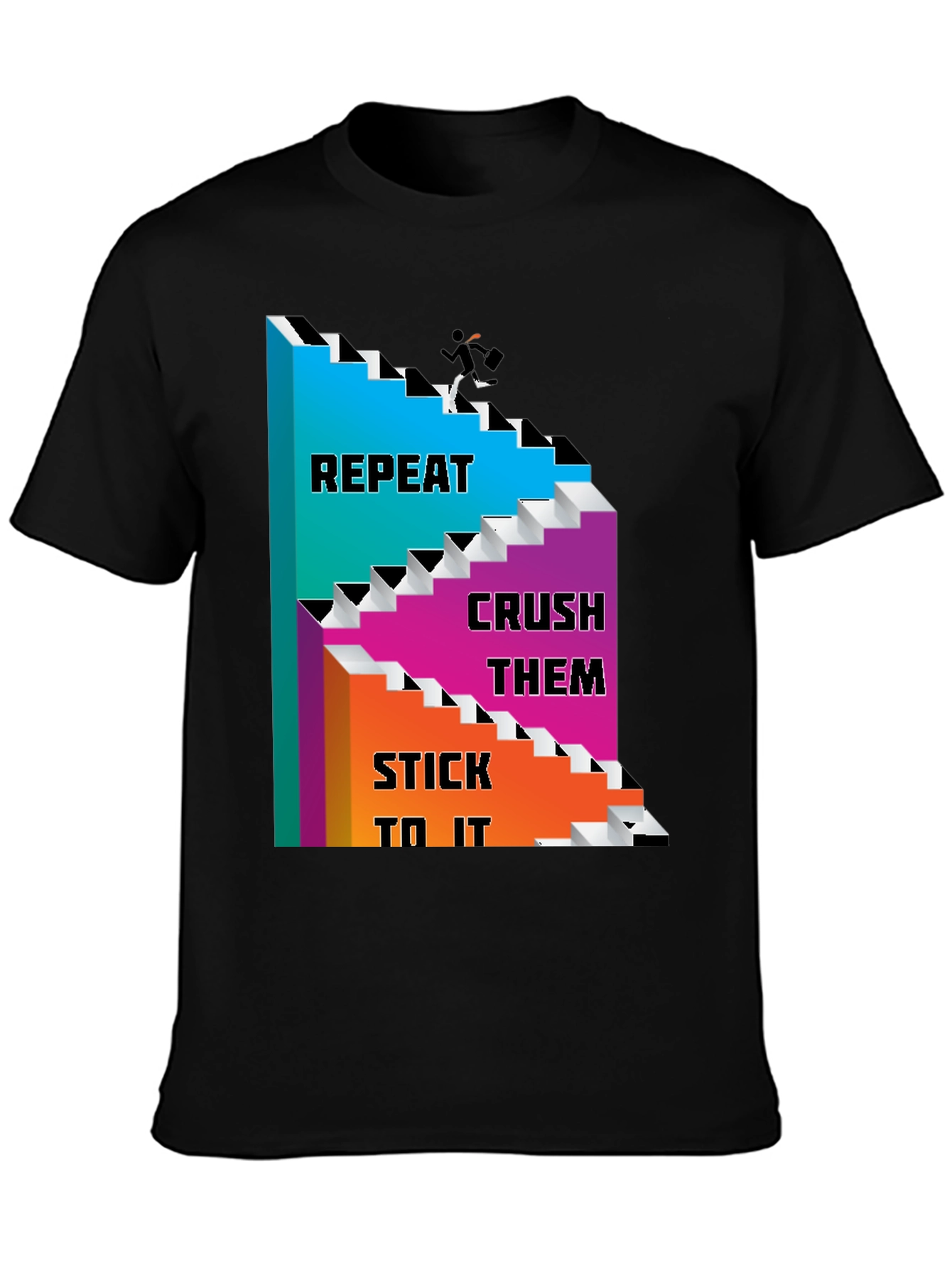Motivational T-Shirt: Repeat Crush Stick