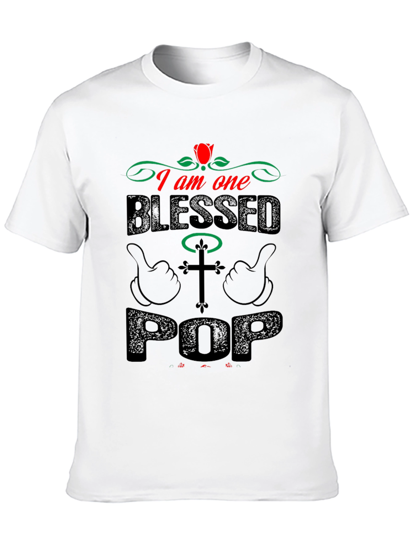 Blessed Pop Graphic T-Shirt - Christian Fathers Day Gift