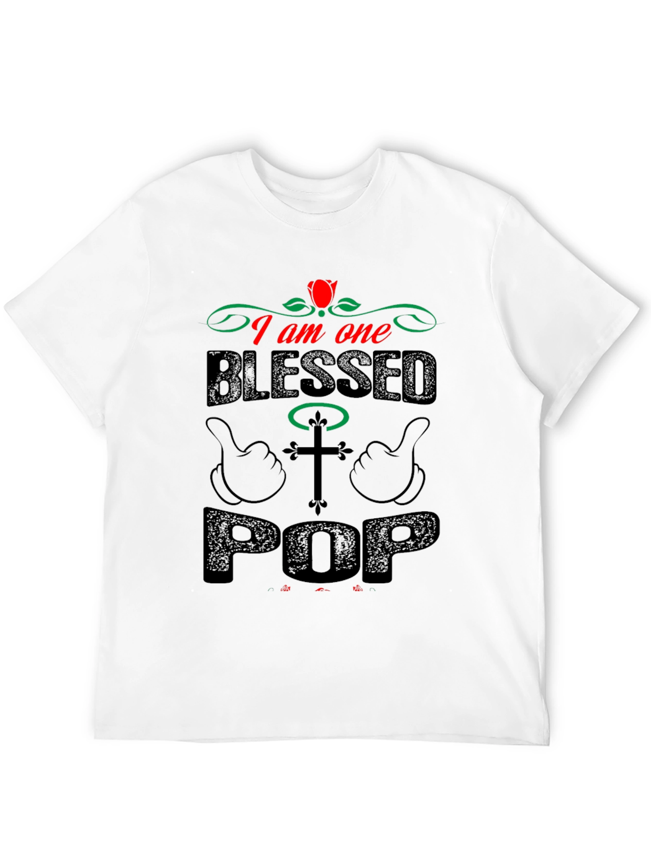 Blessed Pop Graphic T-Shirt - Christian Fathers Day Gift