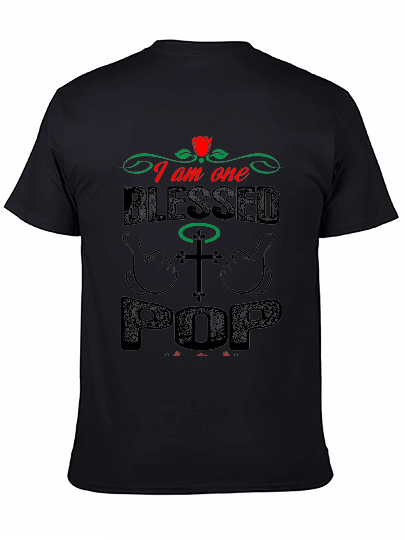 Blessed Pop Graphic T-Shirt - Christian Fathers Day Gift