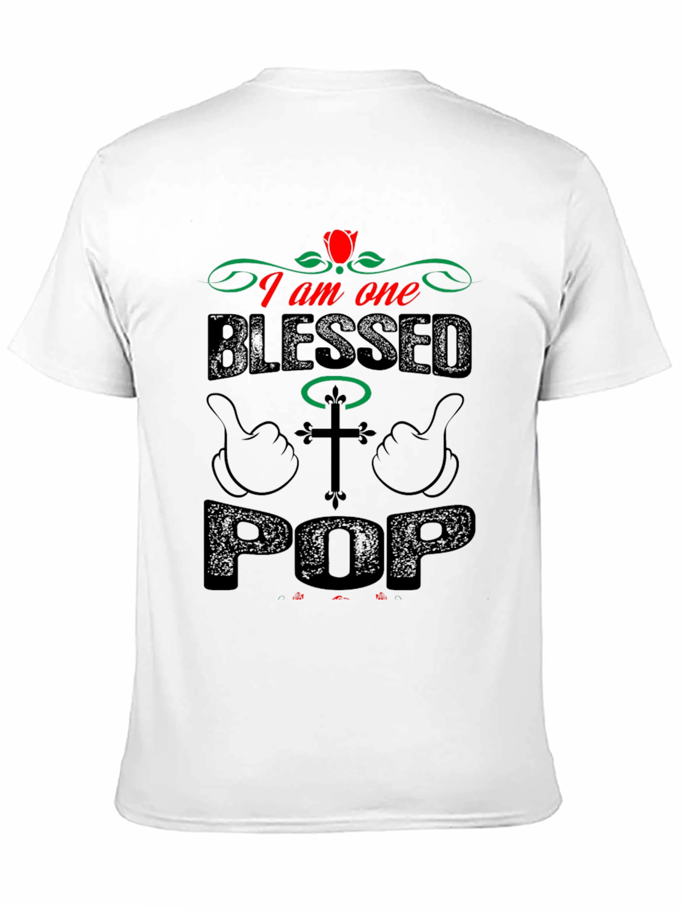 Blessed Pop Graphic T-Shirt - Christian Fathers Day Gift