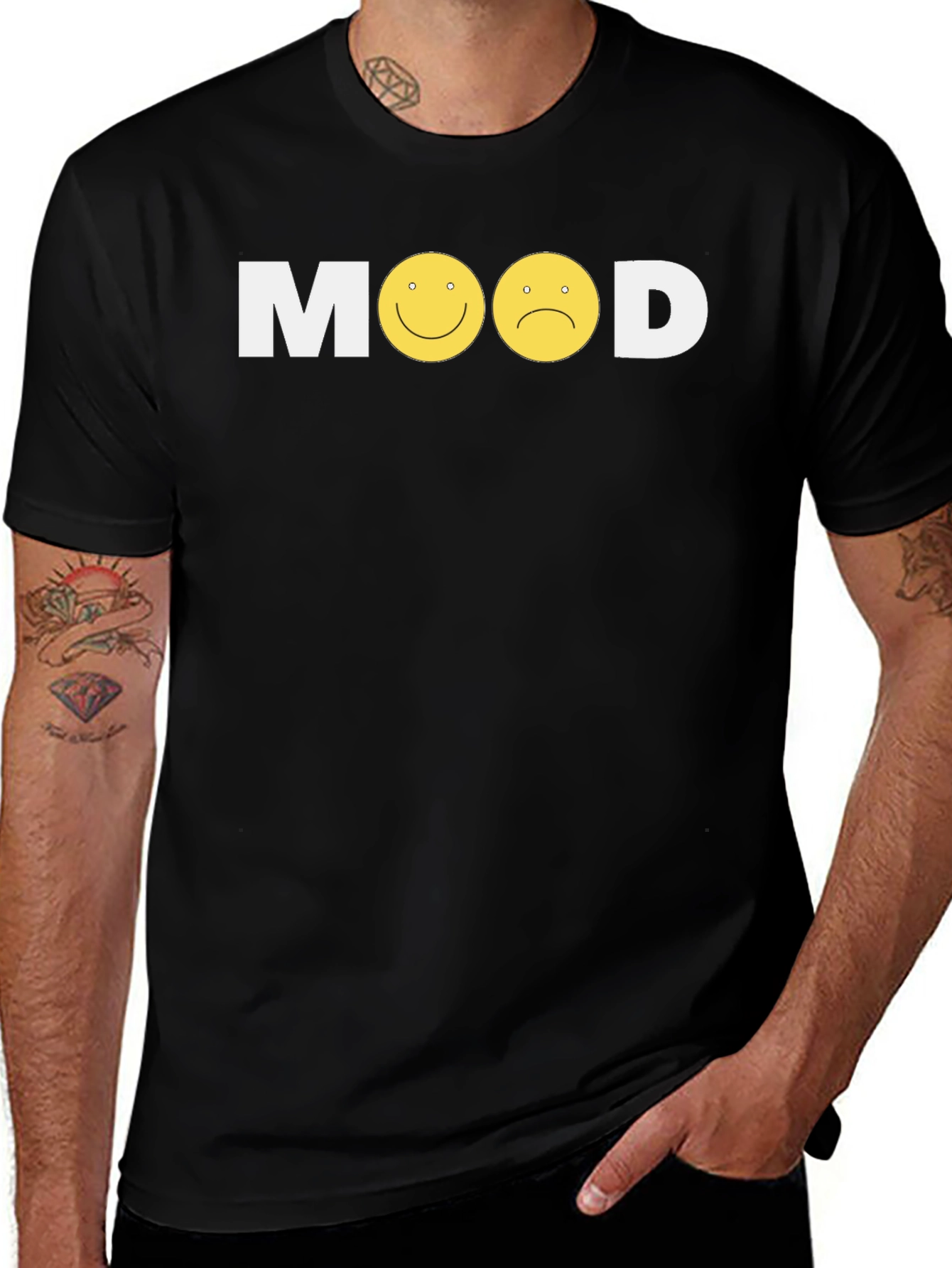 Mood Graphic Tee - Mens Black T-Shirt