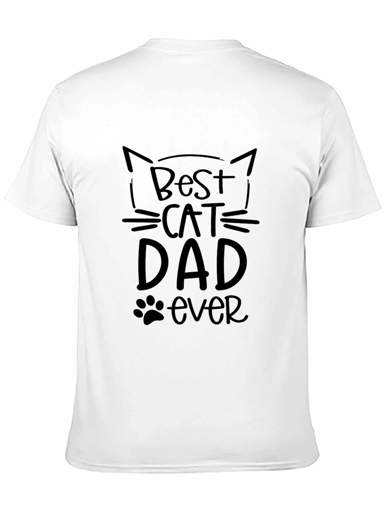 Best Cat Dad Ever Black T-Shirt