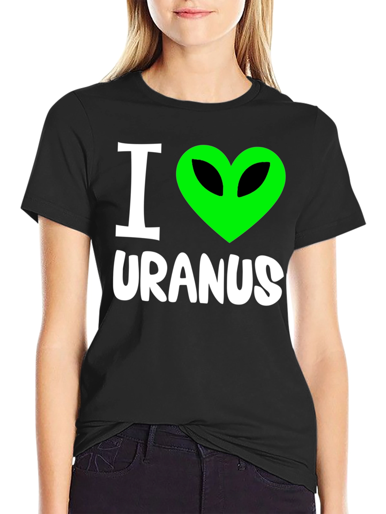 I Heart Alien Uranus T-Shirt - Funny Graphic Tee