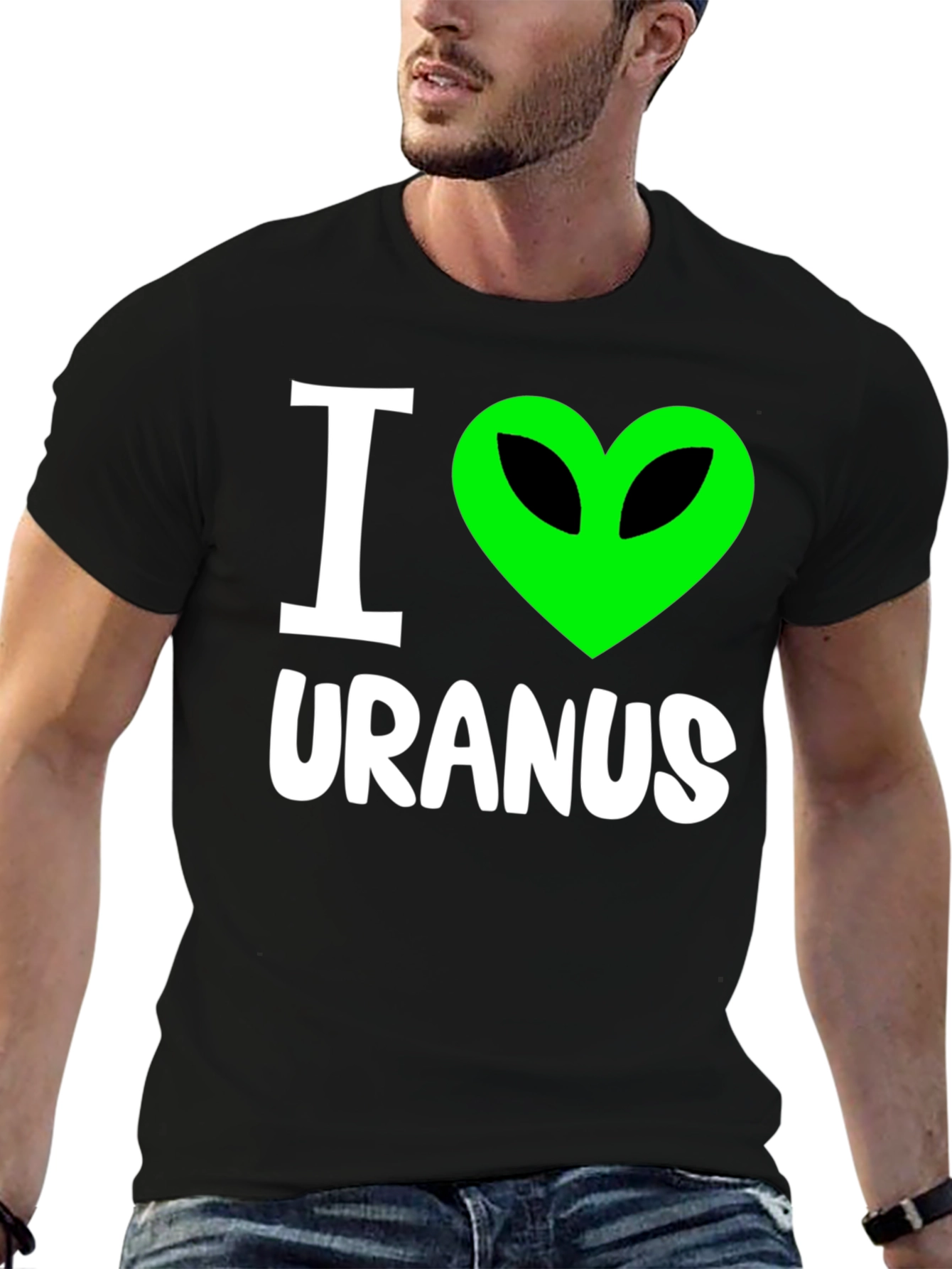I Heart Alien Uranus T-Shirt - Funny Graphic Tee