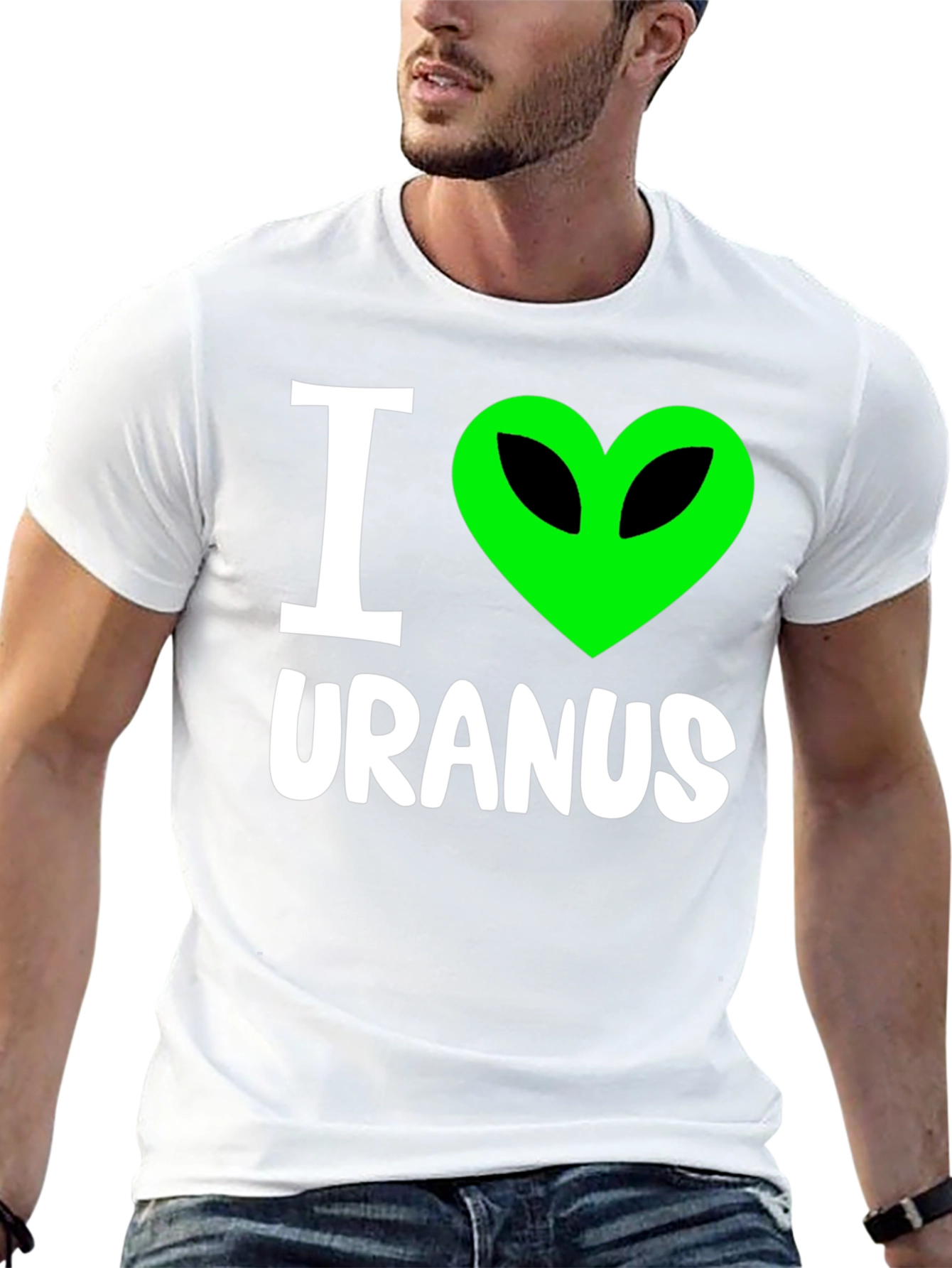 I Heart Alien Uranus T-Shirt - Funny Graphic Tee