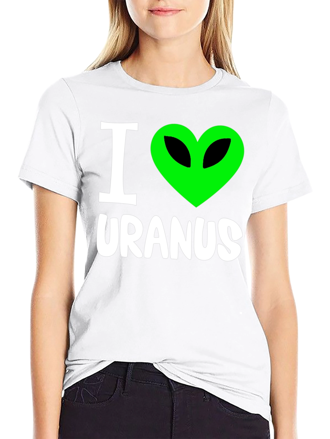 I Heart Alien Uranus T-Shirt - Funny Graphic Tee