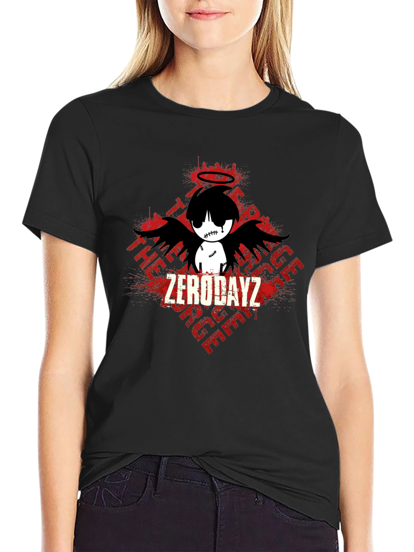 ZERODAYZ Angel Winged Graphic T-Shirt