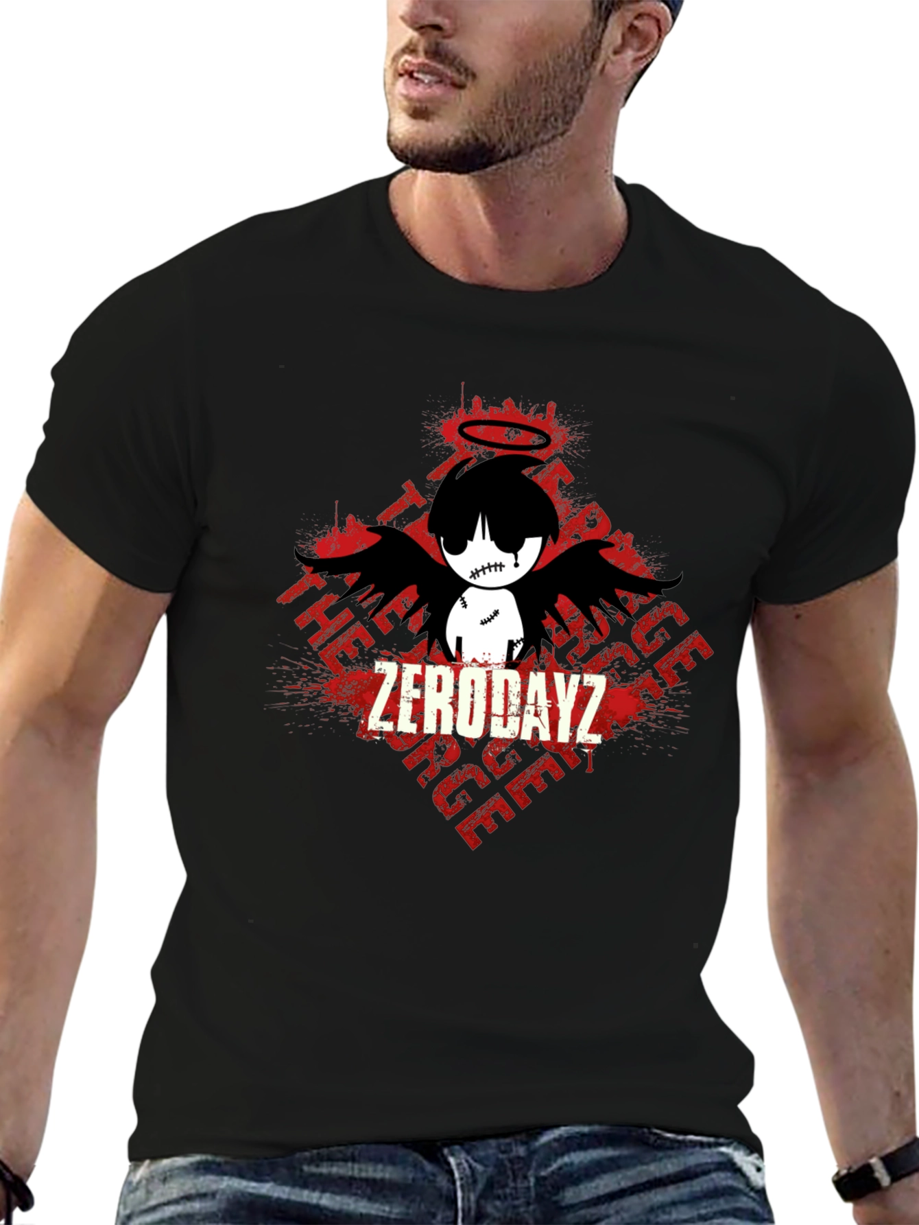 ZERODAYZ Angel Winged Graphic T-Shirt
