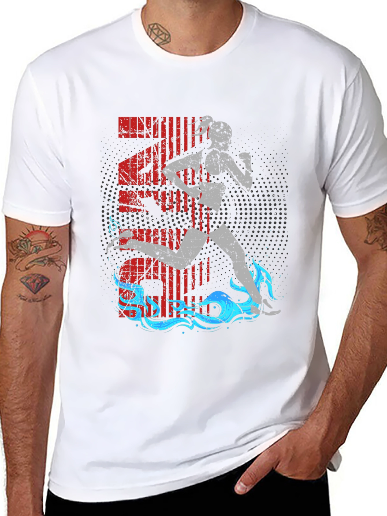 Runner Graphic T-Shirt - Athlete Activewear Tee