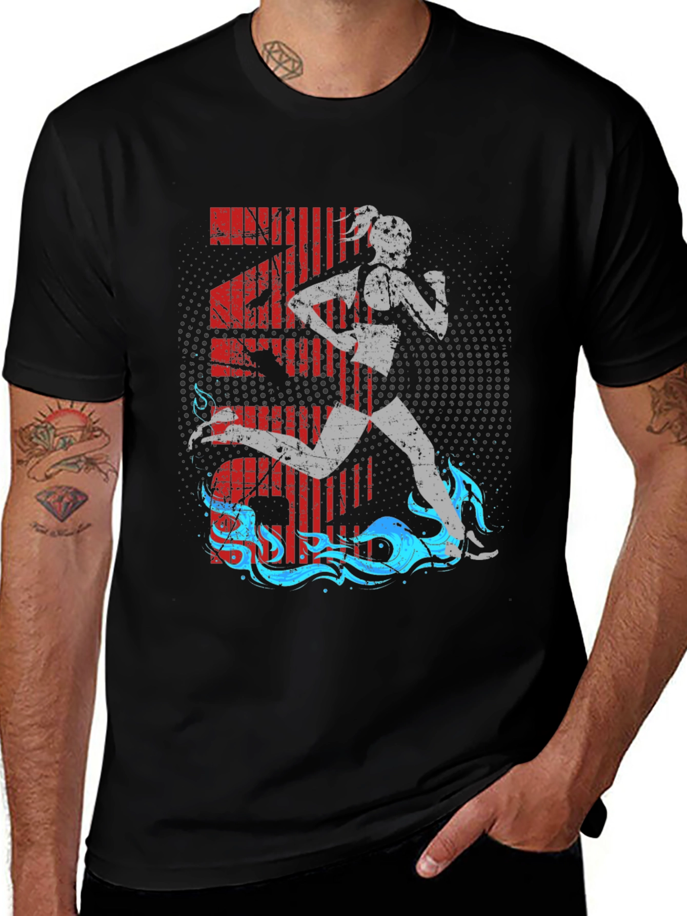 Runner Graphic T-Shirt - Athlete Activewear Tee