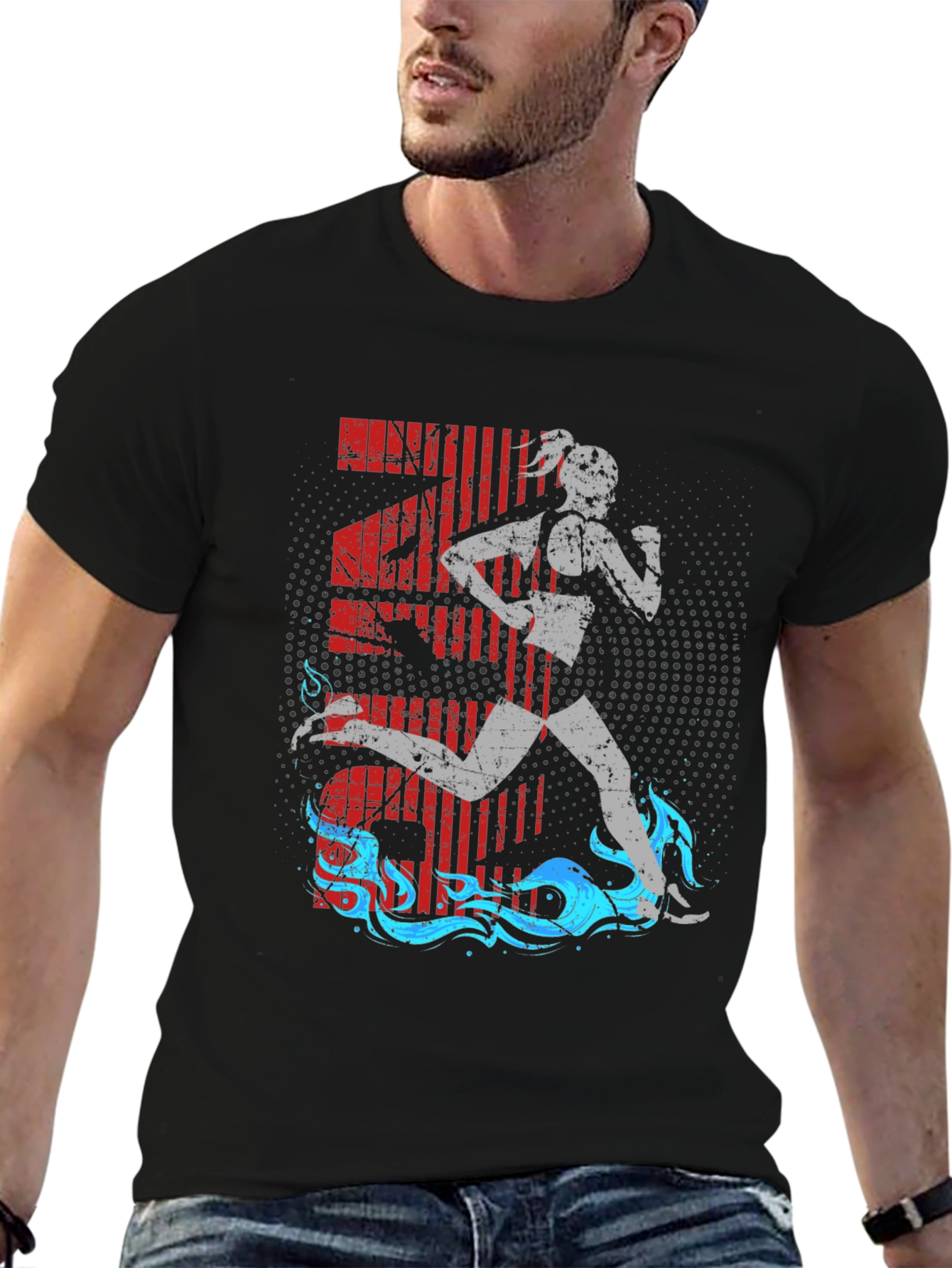 Runner Graphic T-Shirt - Athlete Activewear Tee