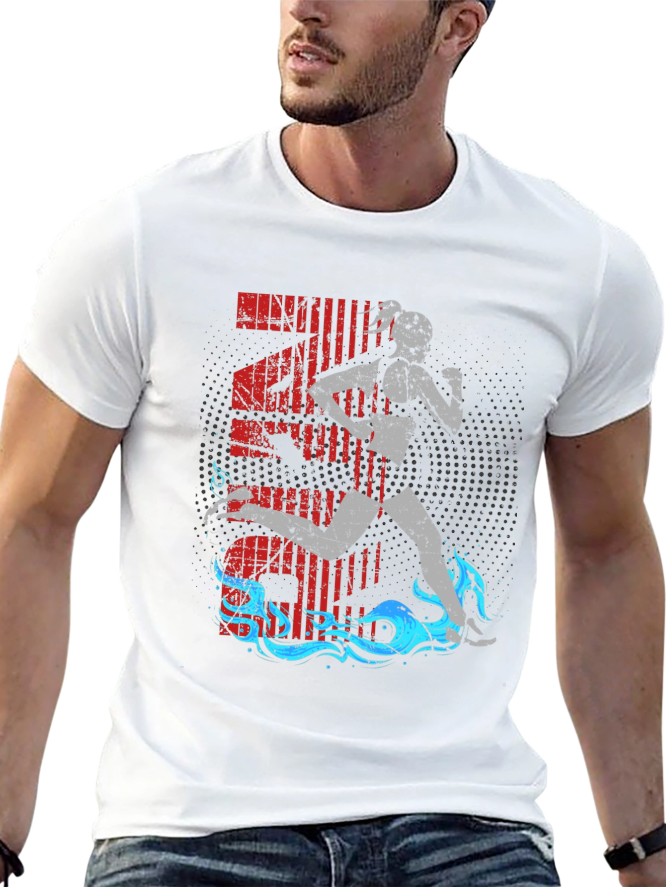 Runner Graphic T-Shirt - Athlete Activewear Tee