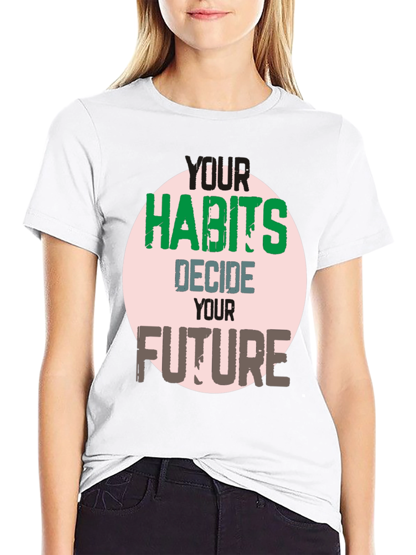 Habits Decide Future Graphic Tee - Black