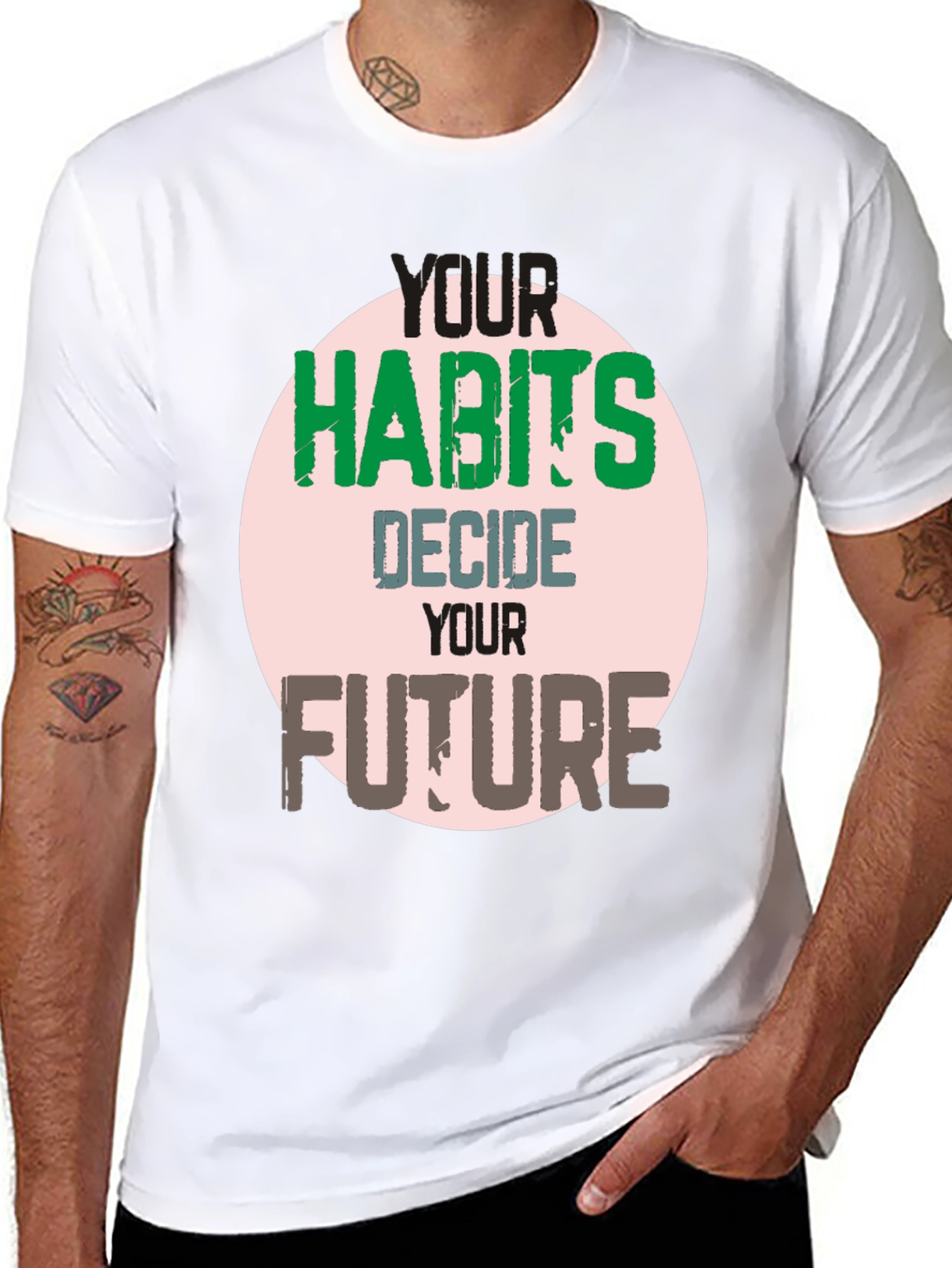 Habits Decide Future Graphic Tee - Black