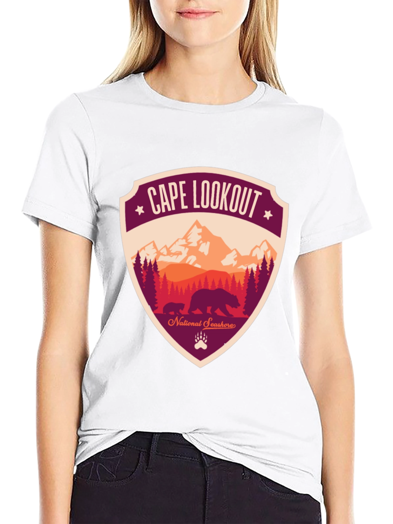 Cape Lookout National Seashore Bear T-Shirt