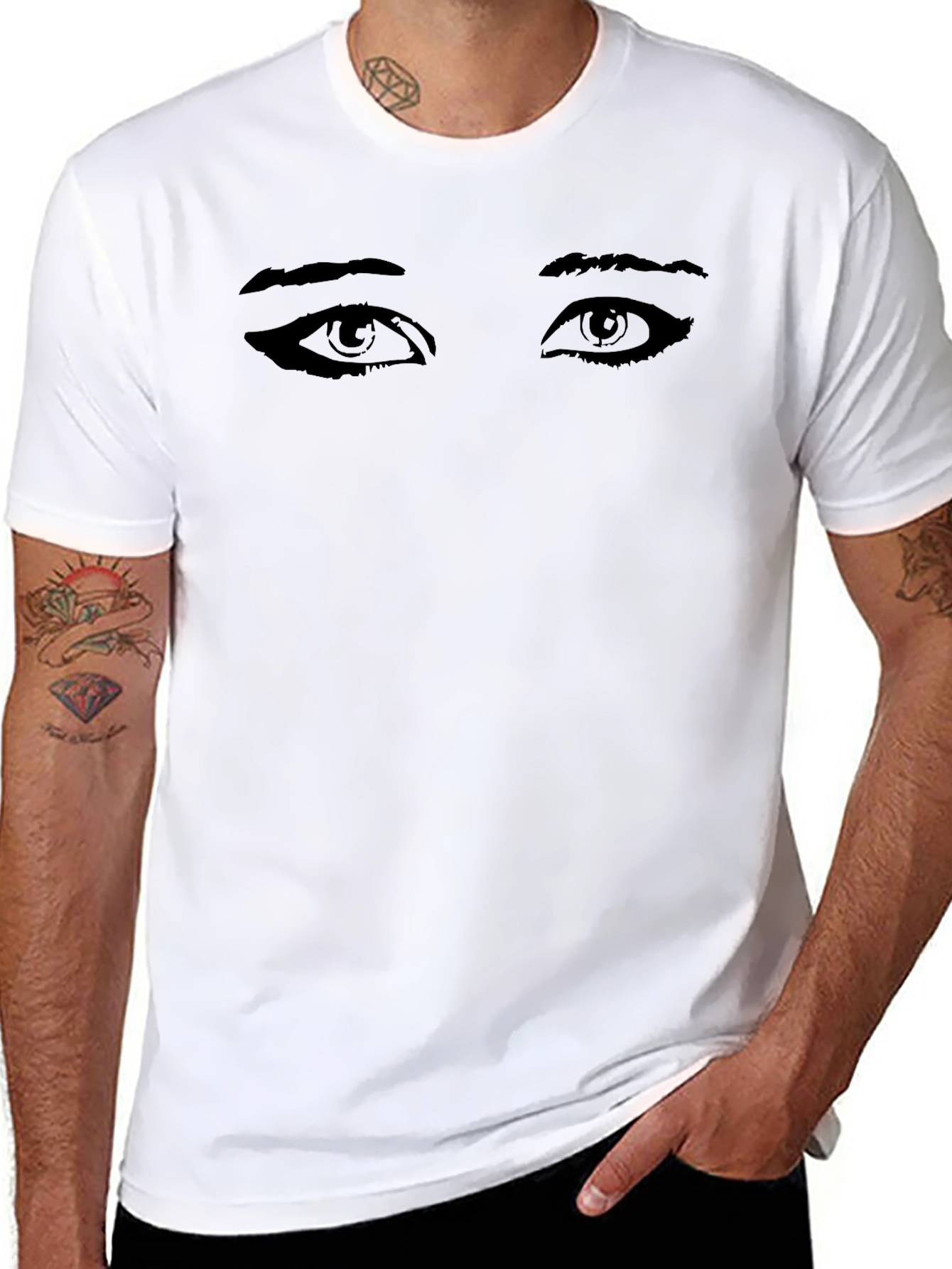 Eye Graphic Black T-Shirt | Soft Cotton Tee