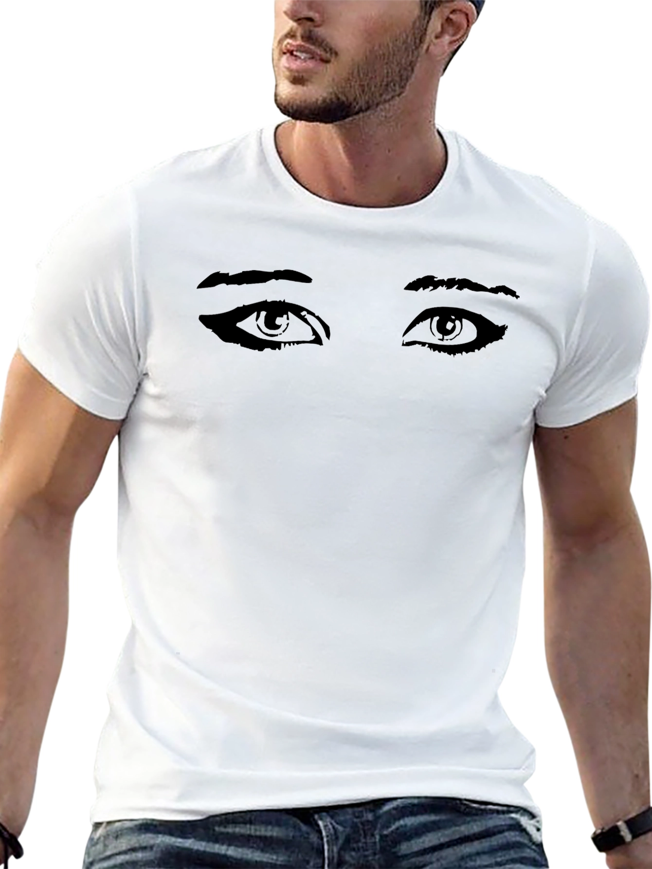 Eye Graphic Black T-Shirt | Soft Cotton Tee