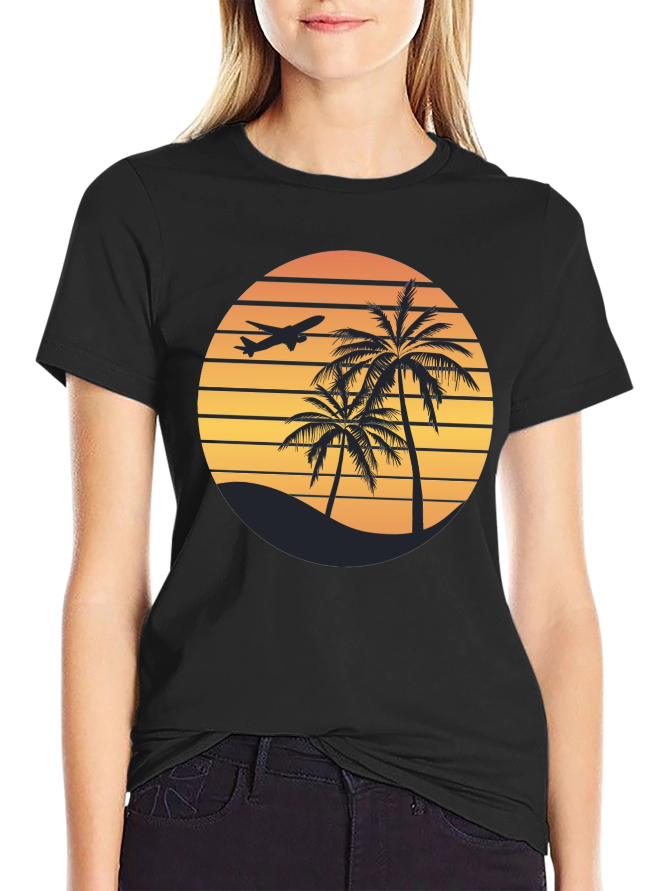 Tropical Sunset Graphic Tee - Island Vibes