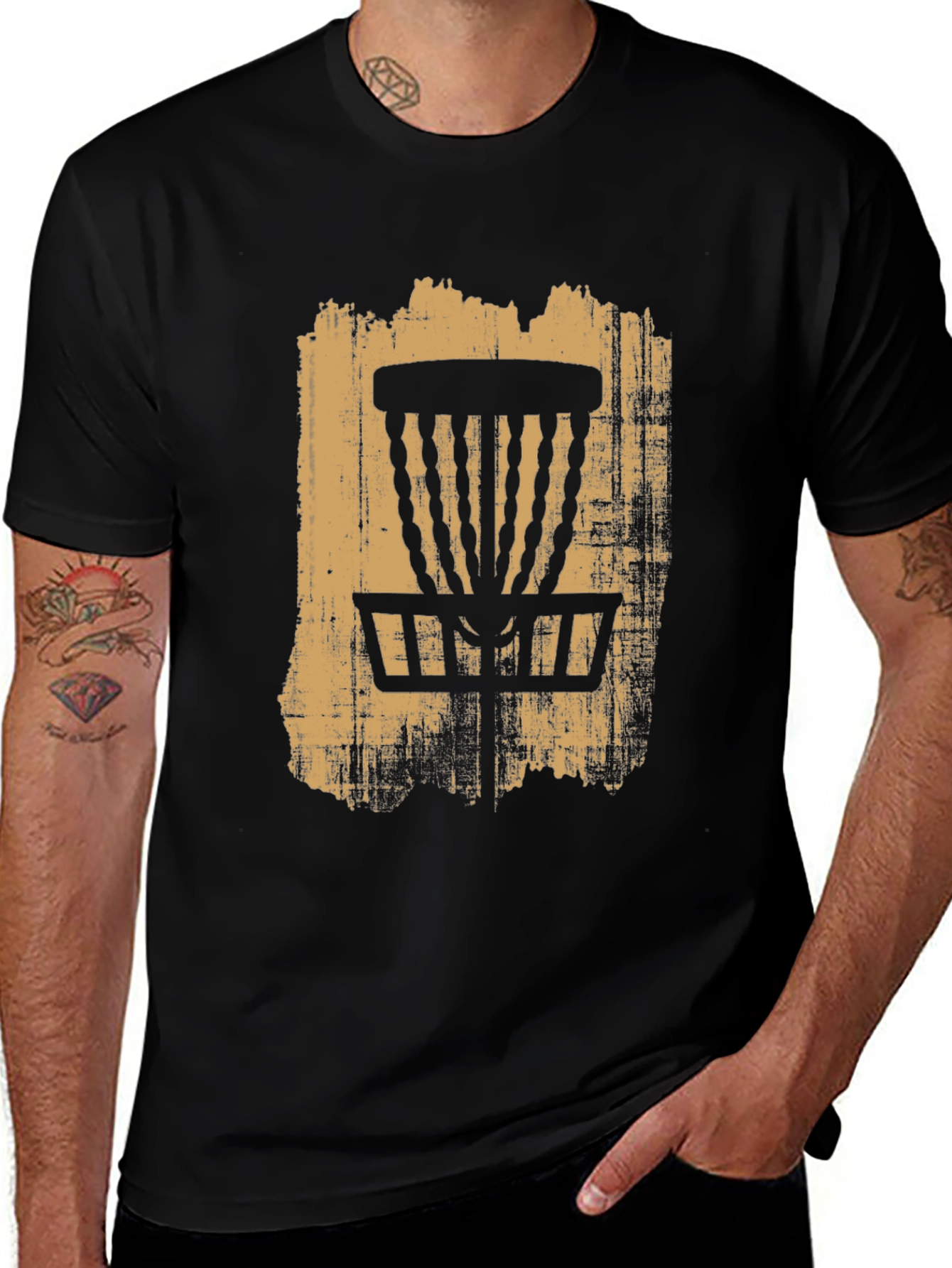 Disc Golf Basket Graphic T-Shirt