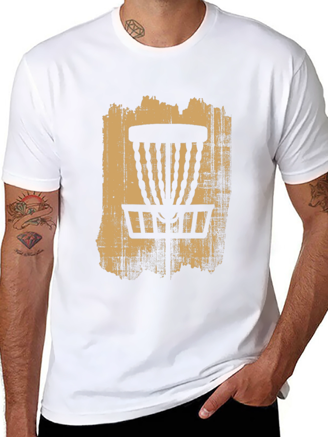 Disc Golf Basket Graphic T-Shirt