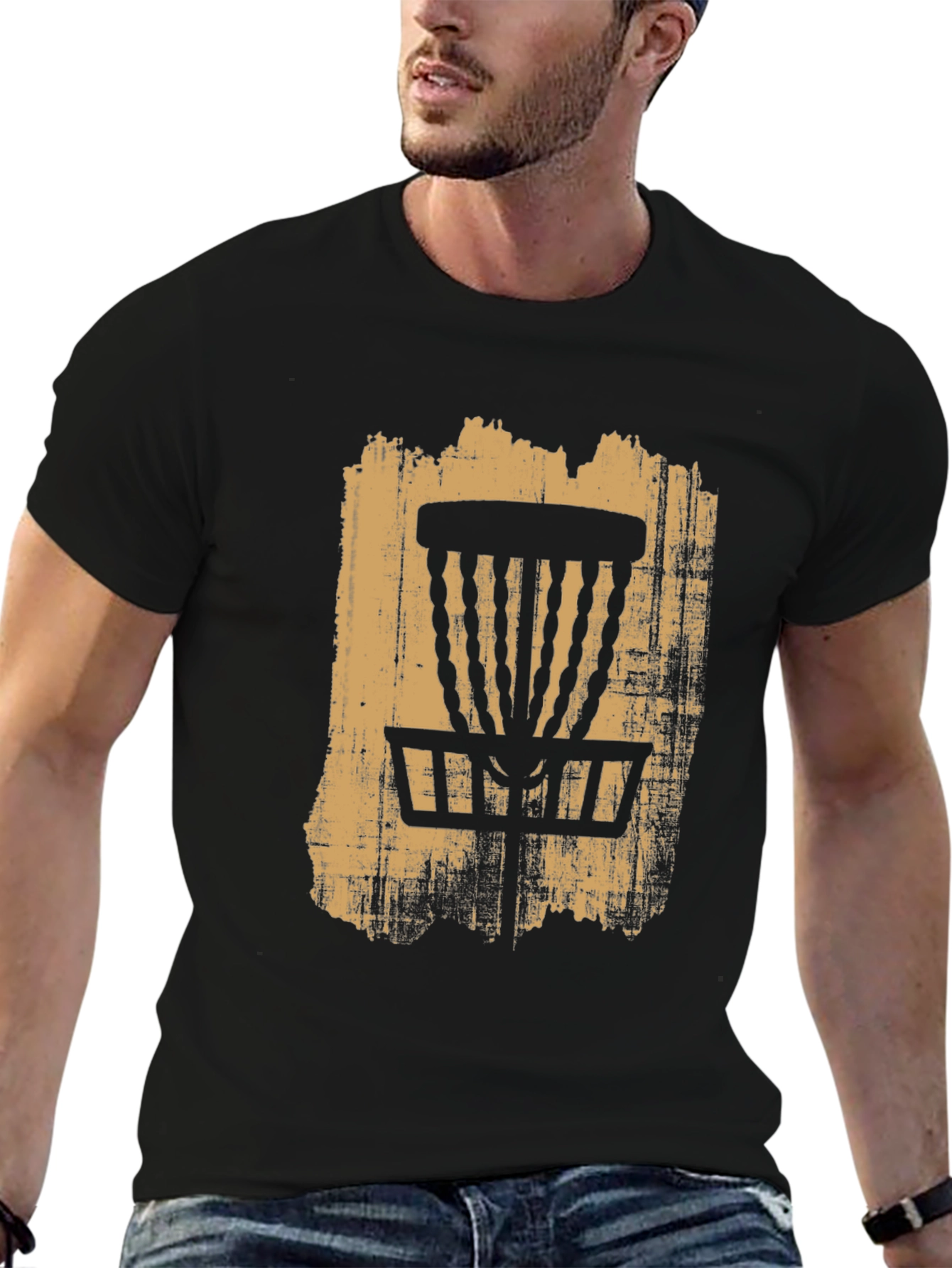 Disc Golf Basket Graphic T-Shirt