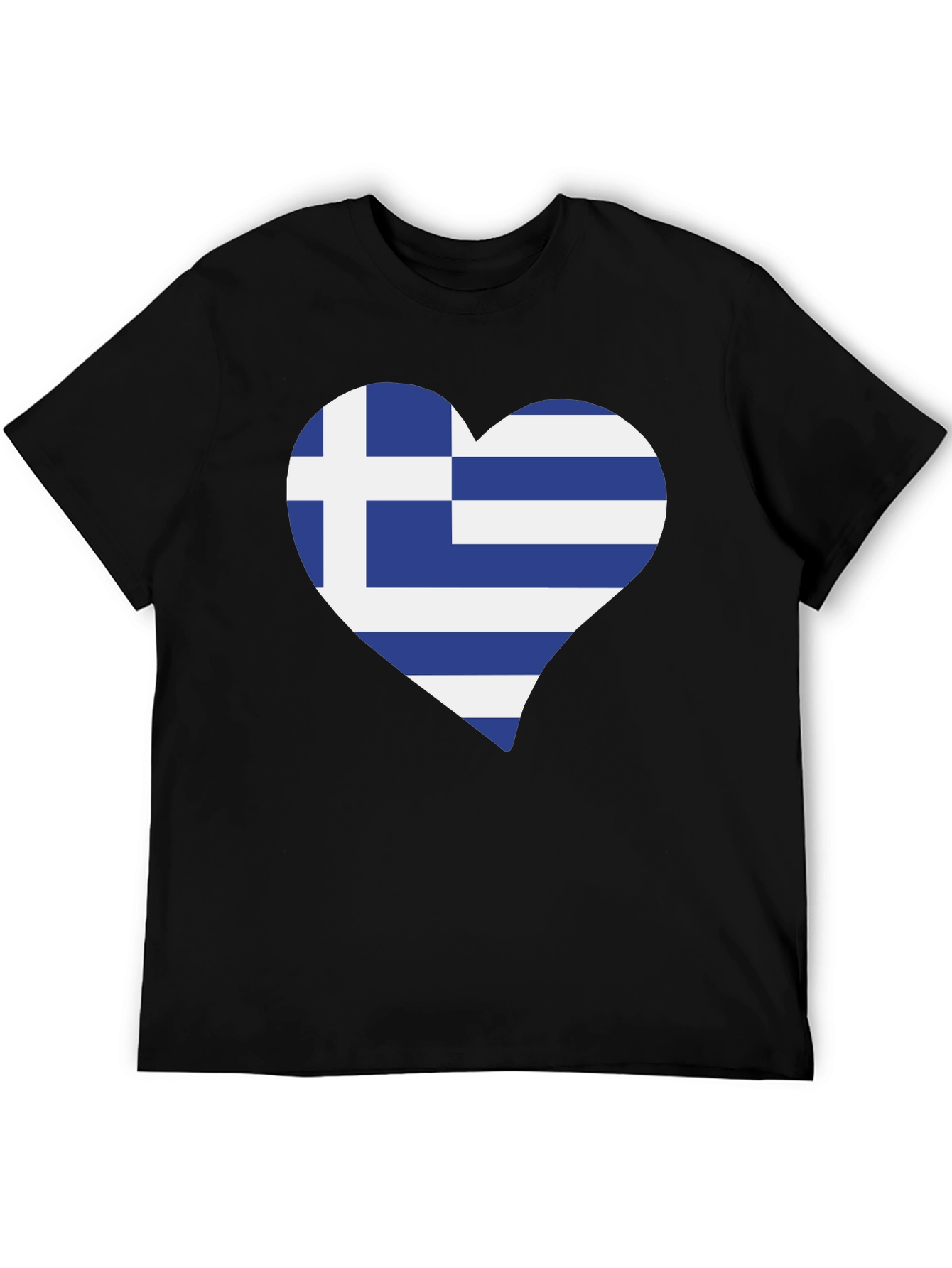 Greece Flag Heart T-Shirt