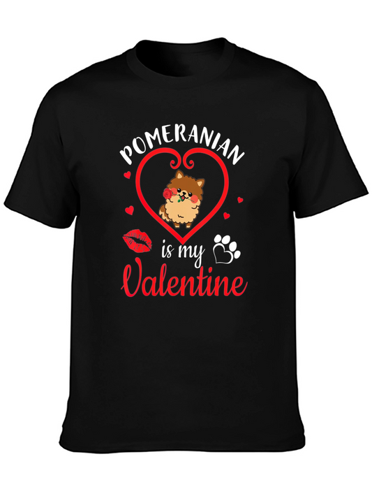 Pomeranian Valentines Day T-Shirt: Dog Lover Gift
