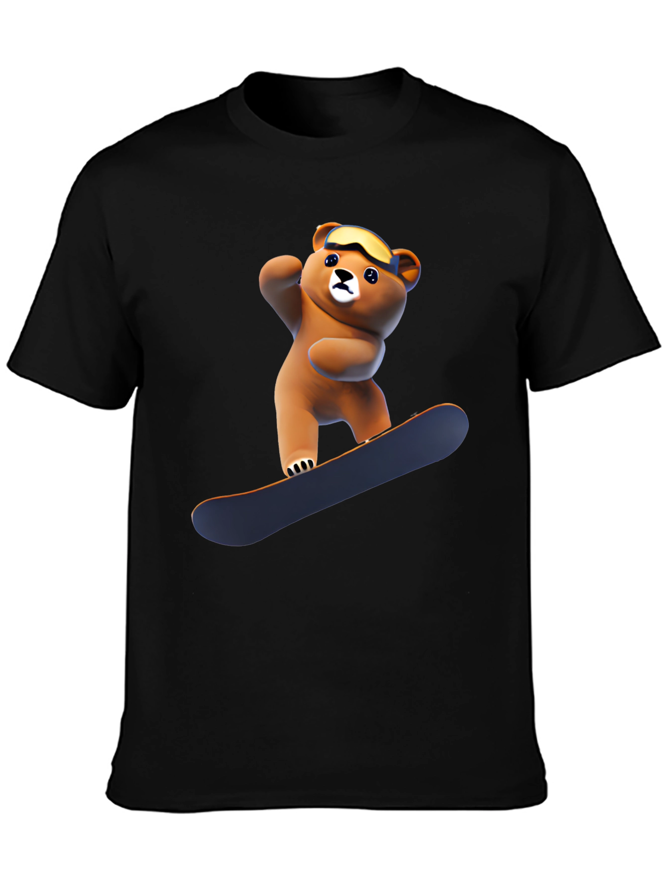 Cool Bear Snowboarding Graphic T-Shirt