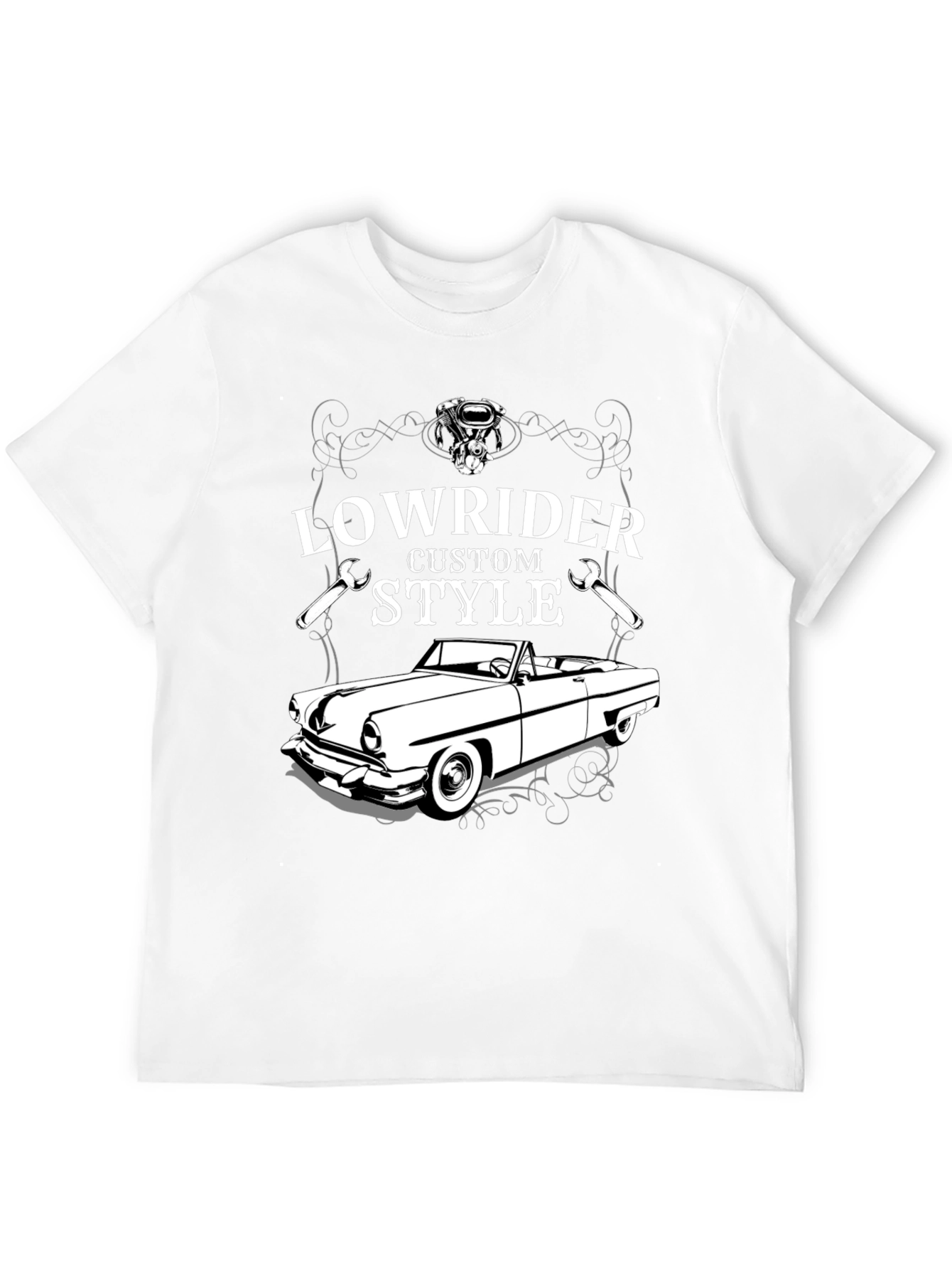 Lowrider Custom Style T-Shirt - Classic Car Design