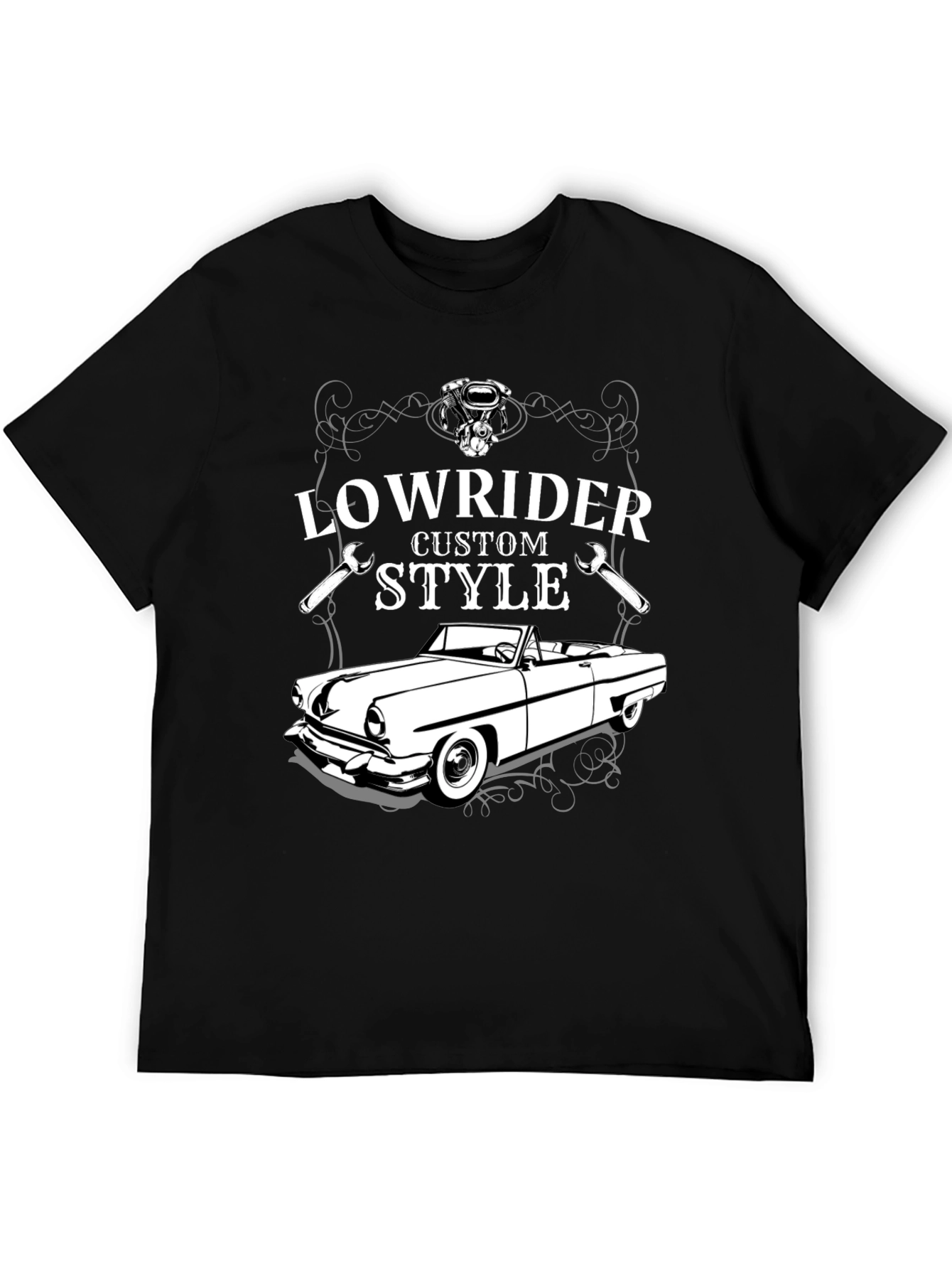 Lowrider Custom Style T-Shirt - Classic Car Design