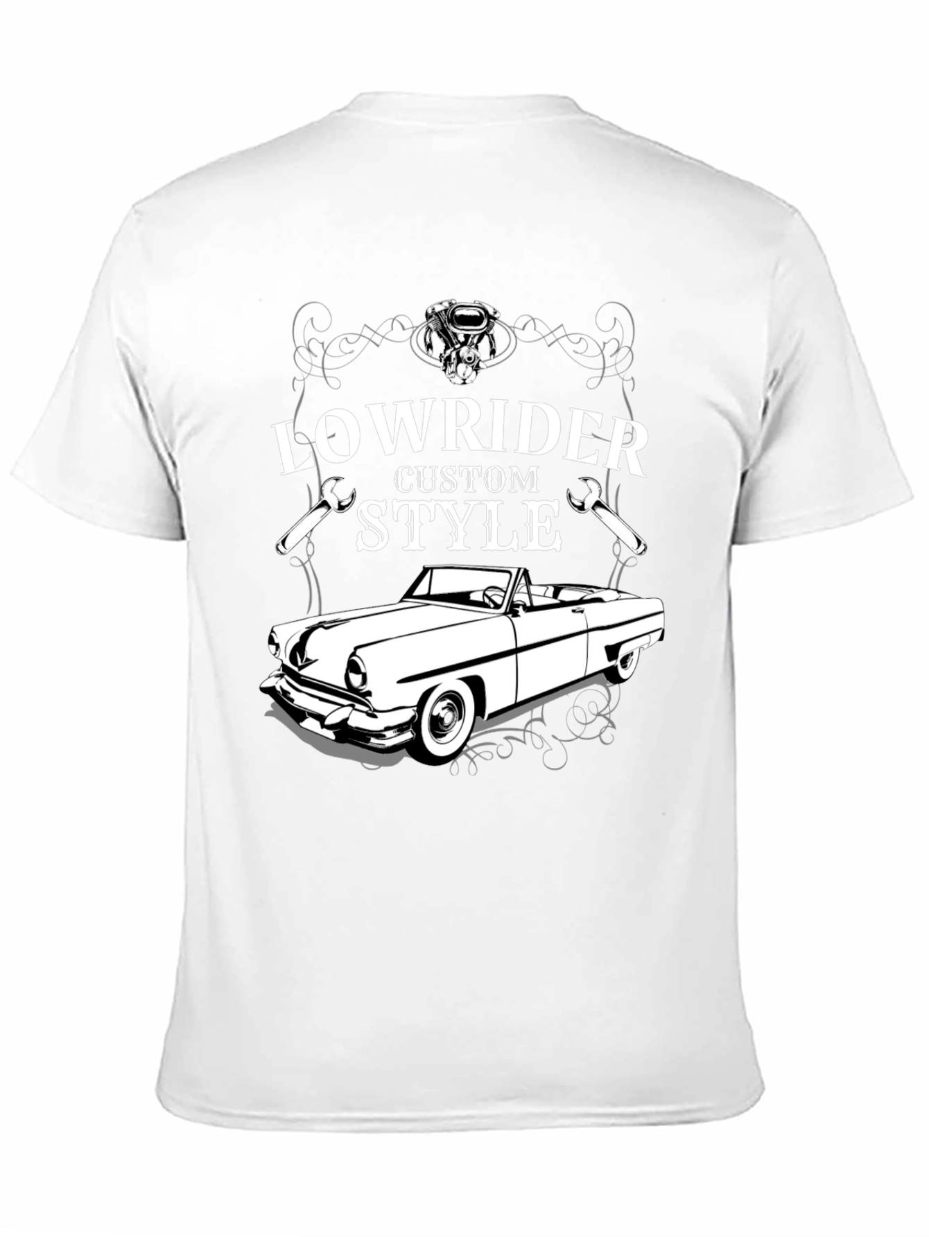 Lowrider Custom Style T-Shirt - Classic Car Design