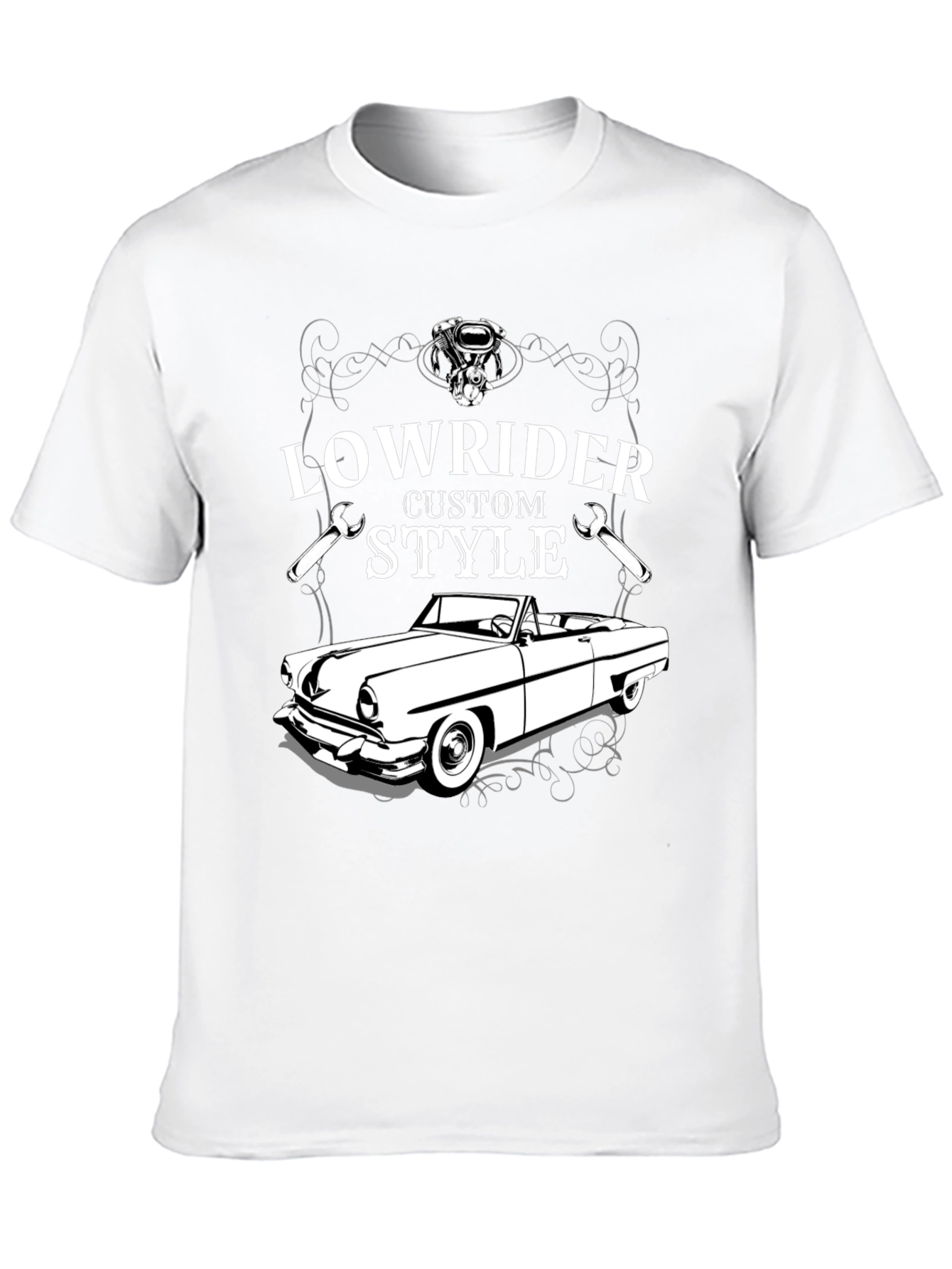 Lowrider Custom Style T-Shirt - Classic Car Design