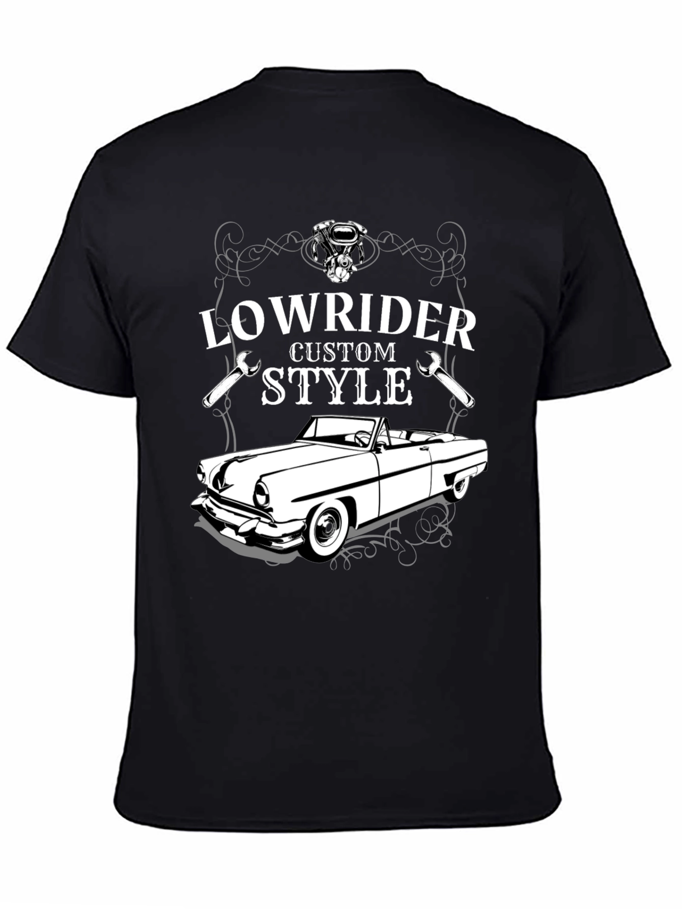 Lowrider Custom Style T-Shirt - Classic Car Design