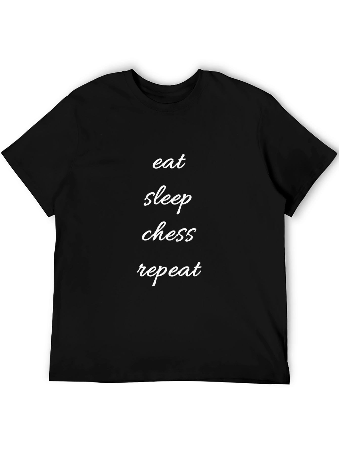 Eat Sleep Chess Repeat Black T-Shirt