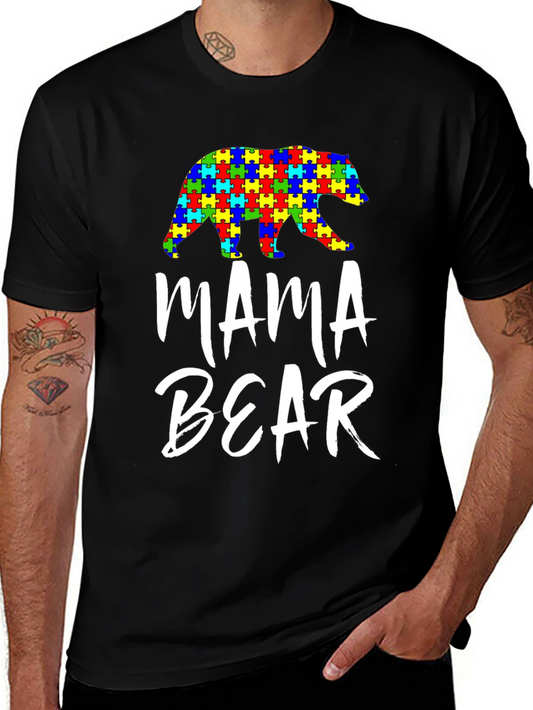 Mama Bear Autism Awareness T-Shirt