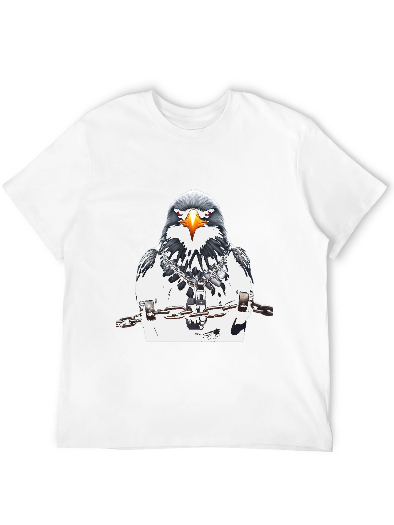 Chained Eagle Graphic Tee - Mens Black T-Shirt