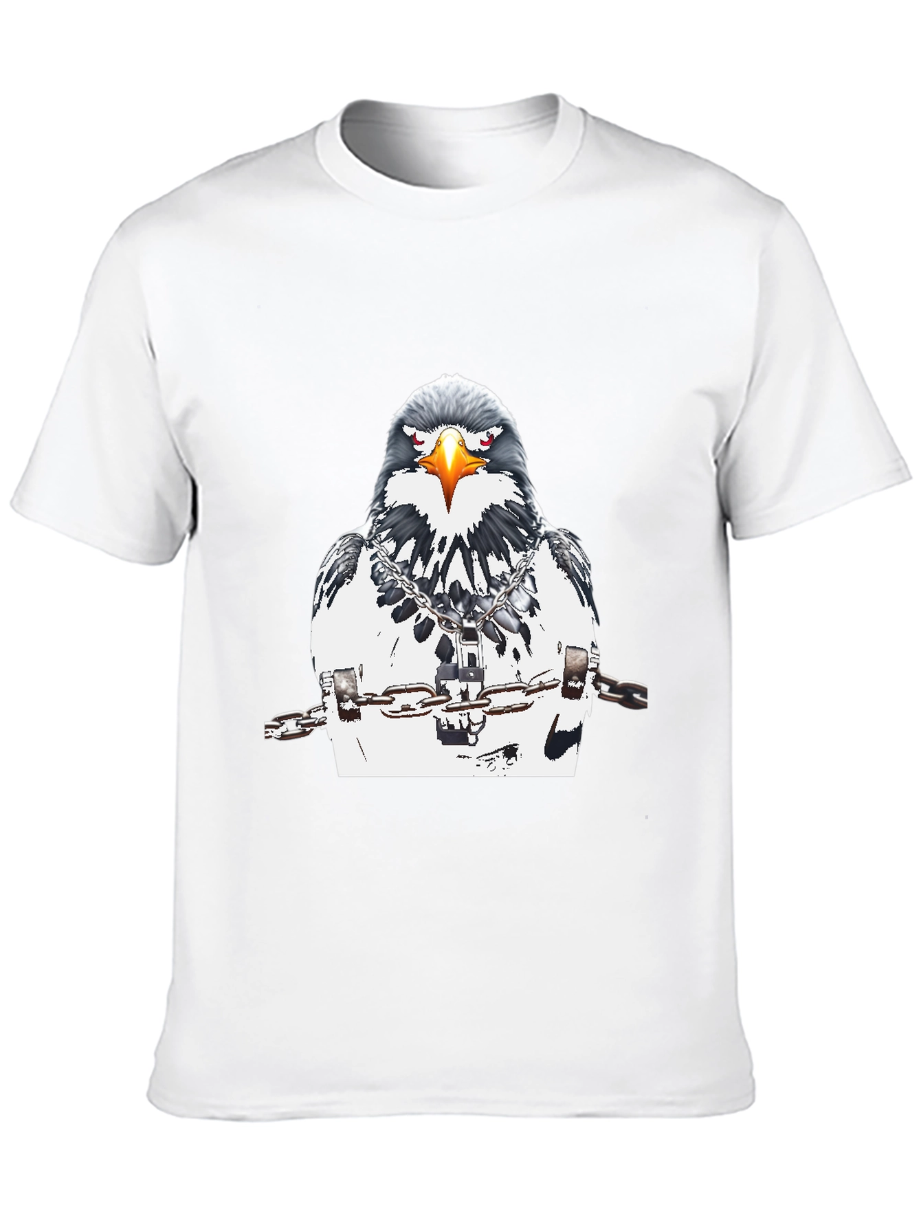 Chained Eagle Graphic Tee - Mens Black T-Shirt