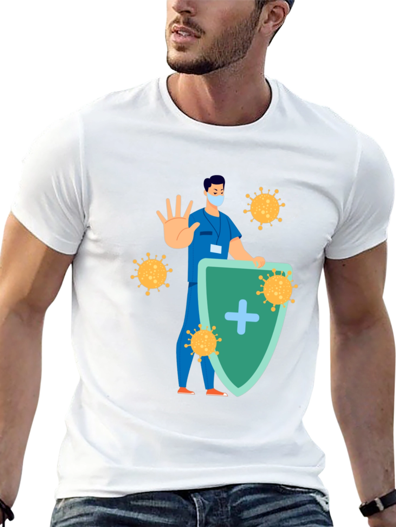 Virus Shield Graphic T-Shirt