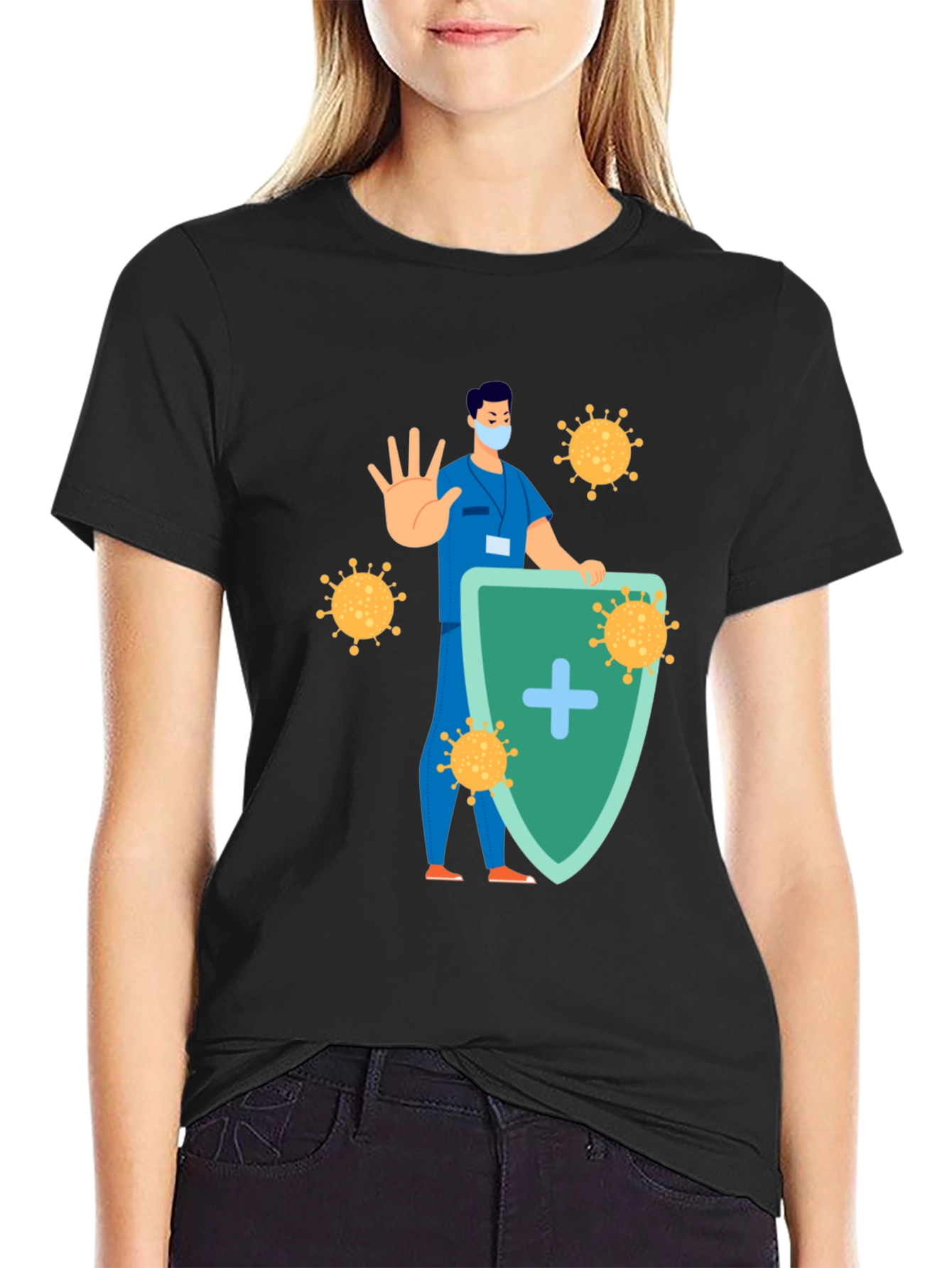 Virus Shield Graphic T-Shirt